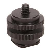 Yuntai hot shoe joint 1 4 double screw hole turn hot shoe socket hot shoe head can be locked up and down reinforced version