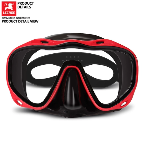 Профессиональные водонепроницаемые очки без запотевания стекол, снаряжение подходит для мужчин и женщин для снорклинга, дайвинг, полупрозрачная растушевка