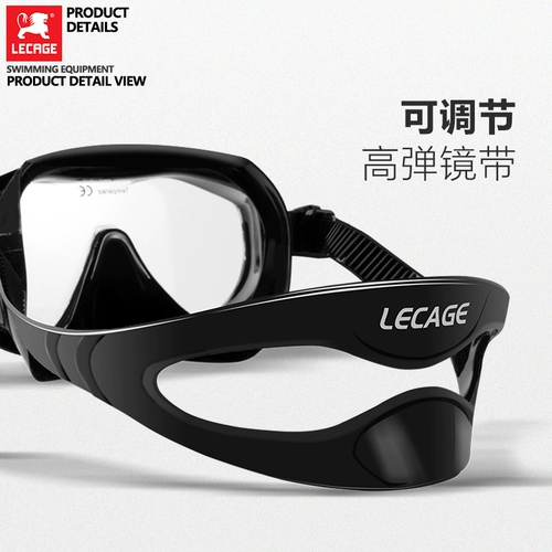 Профессиональные водонепроницаемые очки без запотевания стекол, снаряжение подходит для мужчин и женщин для снорклинга, дайвинг, полупрозрачная растушевка