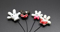 Creative Palm cute cartoon lens cover anti-lost rope lens rope SLR micro single camera accessories universal 100D