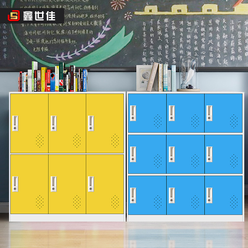 Color bag cabinet student cabinet school class storage cabinet kindergarten storage cabinet dance classroom locker shoe cabinet