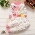 Mùa xuân và mùa thu Trẻ em Quần eo cao Đặt Baby Cotton Được bảo vệ Bụng Đồ lót cho bé Quần áo mùa thu Qiuku Đàn ông và Phụ nữ Vòng cổ Khóa vai shop quần áo trẻ em đẹp Phù hợp với trẻ em