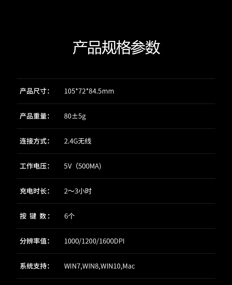 英菲克 M80 无线垂直竖握式鼠标 防治鼠标手 图11