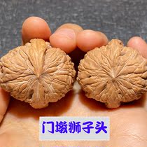 Door pier stuffy pier Lion head Jixian collection walnut handle piece play a thing a picture fine text play small