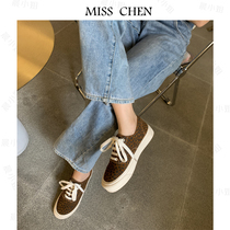 2022 New Spring BAO WEN label red shoes outside the red piercing shoes and leisure shoes ladies