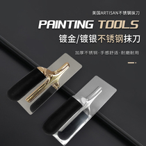 Microcement lime-based stainless steel scraper Malay paint plaster marble paint spatula paint thick paste scraper tool