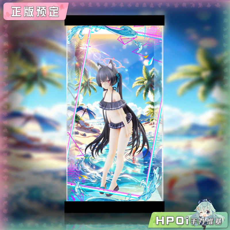 展示盒 黄金頭 蔚蓝档案 黑见芹香 泳装 手办