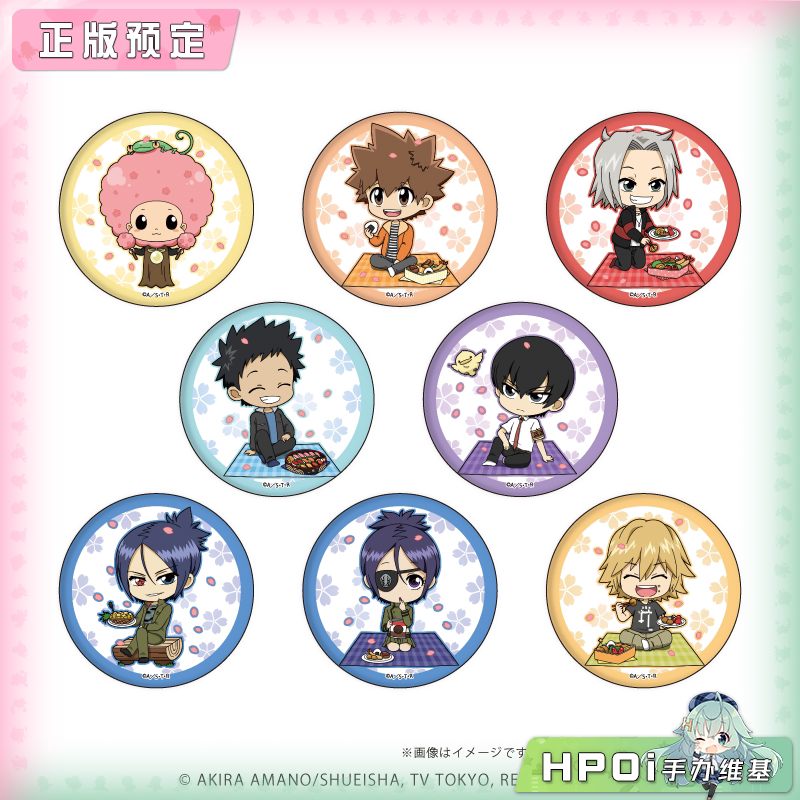 A3 家庭教师 HITMAN REBORN! 赏樱ver 徽章 周边