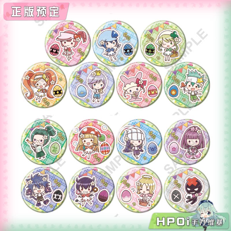 A3 守护甜心 野餐ver Q版豆豆眼 吧唧徽章 周边