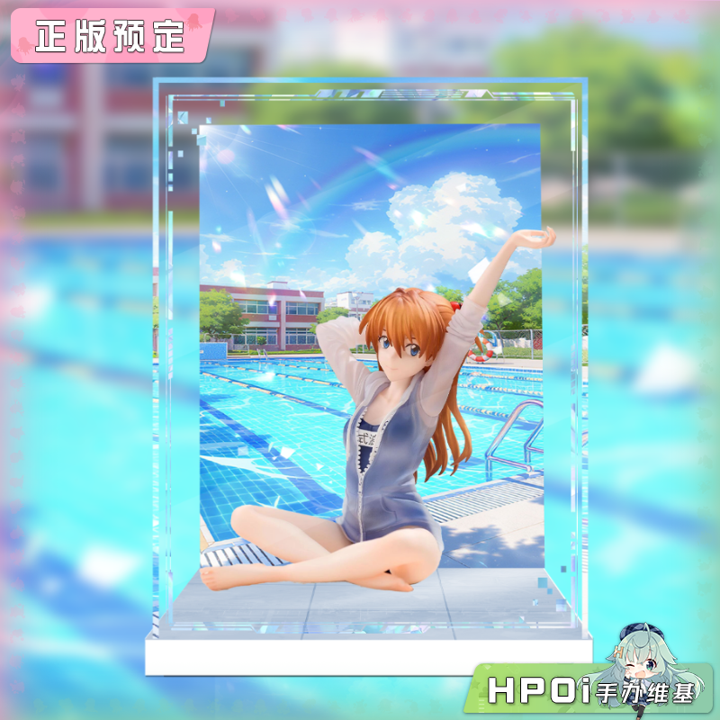 展示盒 SEGA Yumemirize EVA 明日香 泳装 景品 手办