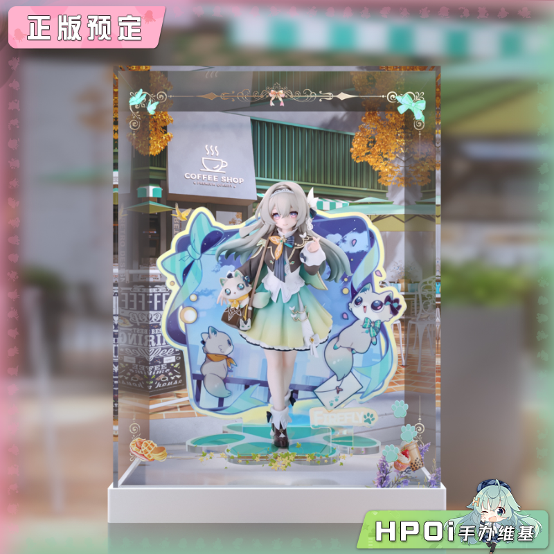 展示盒 RIBOSE 崩坏：星穹铁道 小不点猫猫 流萤手办