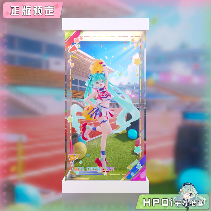 展示盒 Furyu Muchute Figure 初音未来 啦啦队 景品