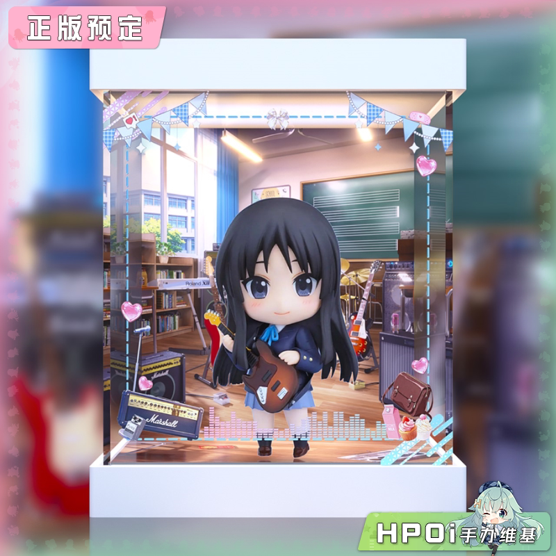 展示盒 GSC 轻音少女 KON 秋山澪 粘土人 可动 手办