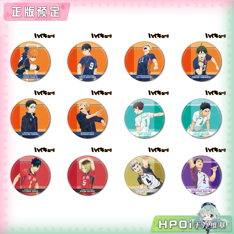 AMNIBUS 排球少年 AniArt BIG可立吧唧徽章Vol7 周边