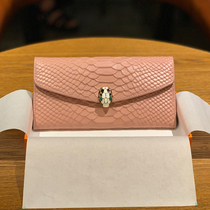 2021 wallet female long folding leather large capacity can put mobile phone one bag wallet multi card snake head New