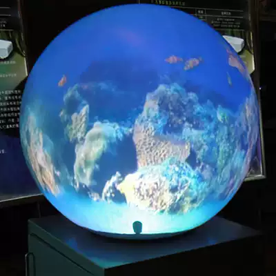 Outside pitching dome projection interactive system Multi-channel fusion projector Multimedia exhibition hall Exhibition hall Inside pitching projection system