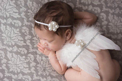 New photo studio photo clothing hundred days baby photo clothes angel feather wings baby photo props