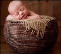 Childrens photography props wedding photography basket 100 hundred days baby basket of newborn real props
