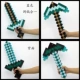 My World Diamond Sword Bow và Arrow Tool Axe Eva Mô hình trò chơi Vũ khí ngoại vi Torch Đồ chơi của trẻ em - Game Nhân vật liên quan