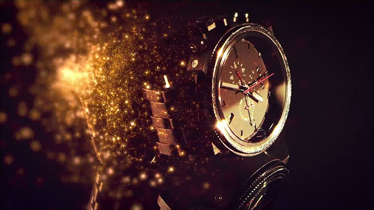 mGlitter视频素材50组4K分辨率大气华丽闪耀金色粒子飞舞合成素材