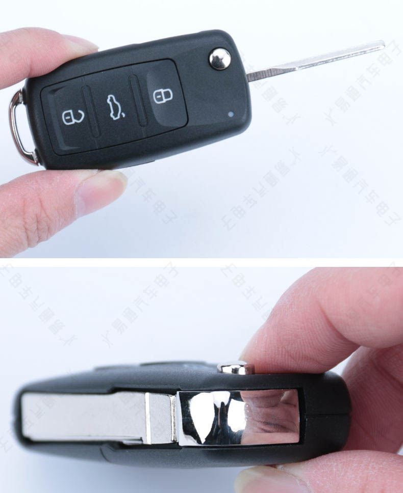 Suitable for new Volkswagen 202AD folding shell 2 3 key Tiguan Sagitar Lavida Bora car folding remote control key Shell