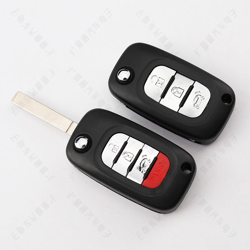 Suitable for Smart Key Shell, New Mercedes-benz Smart Foldableing Remote Control Key Replacement Shell 3 4 Keys