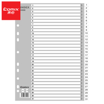 Qixin IX899 monthly index paper 31 pages paging paper 1-31 index paper separator paper 11 holes A4 easy sorting paper