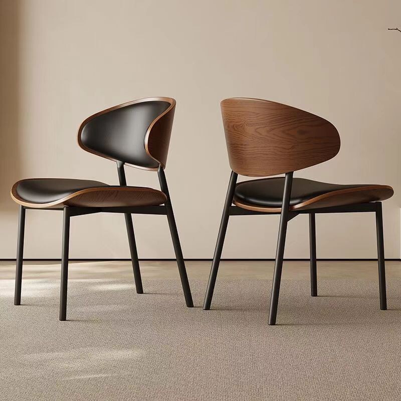 Medieval-Style Dining Chair for Home Use, Solid Wood Backrest Chair, 2026 New Model, High-End Dining Table and Chair, Italian Minimalist Eames Chair