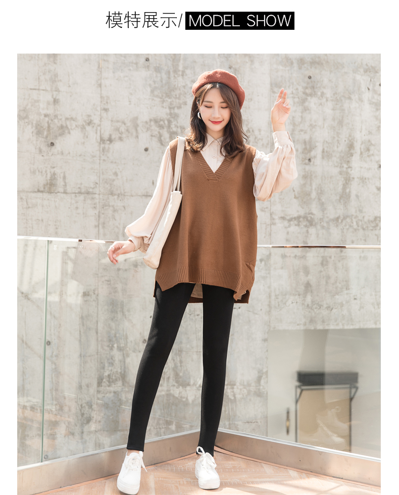 Cộng với quần tây, quần legging dày mùa thu đông, phụ nữ mặc eo cao, ấm áp, hoang dã, mỏng, chân, quần, phiên bản Hàn Quốc quần sooc nữ cạp cao
