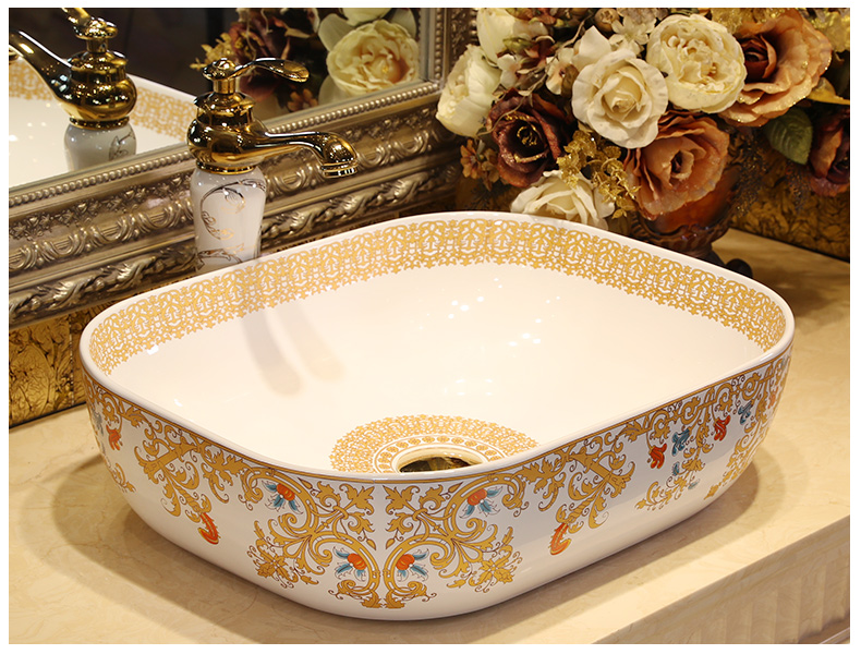 Oval table basin sink toilet lavatory ceramic face basin big size art basin of wash one household