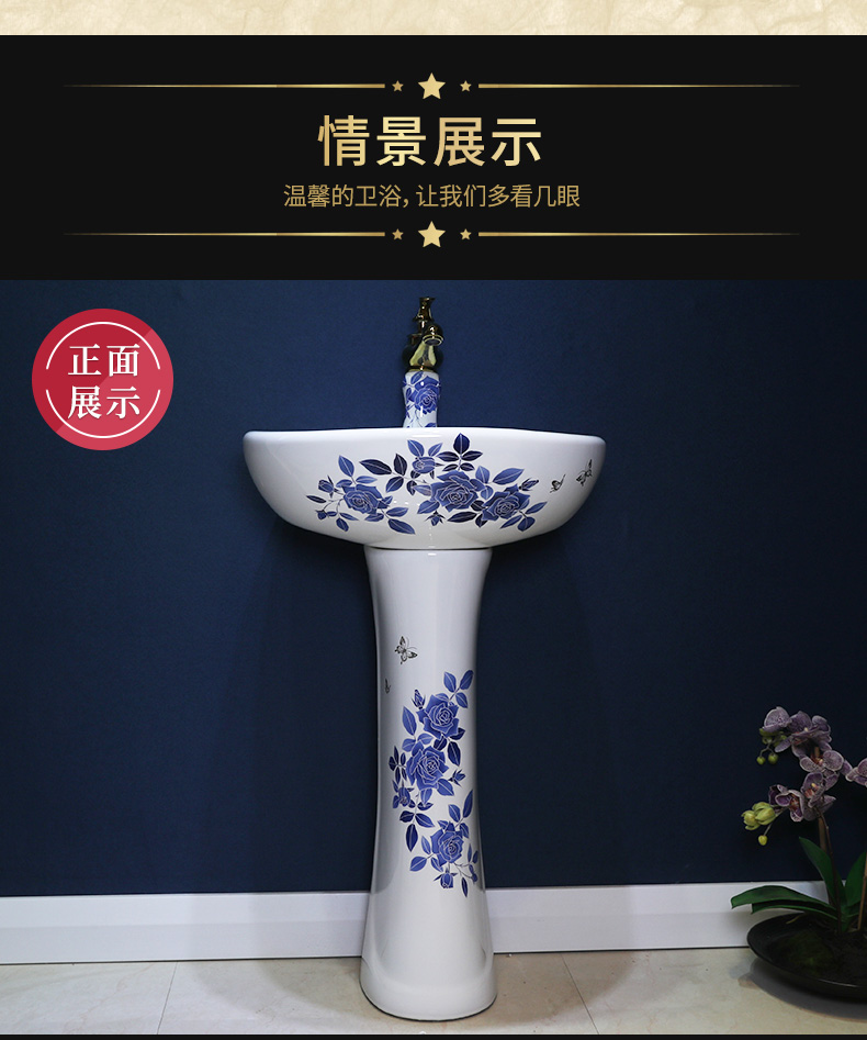 M letters birds balcony pillar lavabo basin toilet ceramic lavatory basin basin floor type household