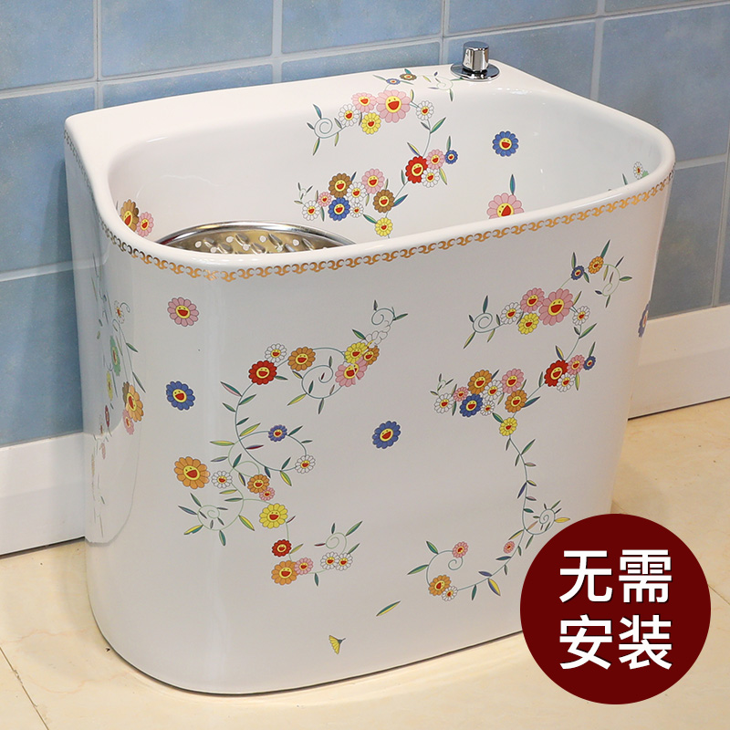 M letters birds balcony large square for wash mop mop pool pool toilet automatic ceramic drag basin slot home