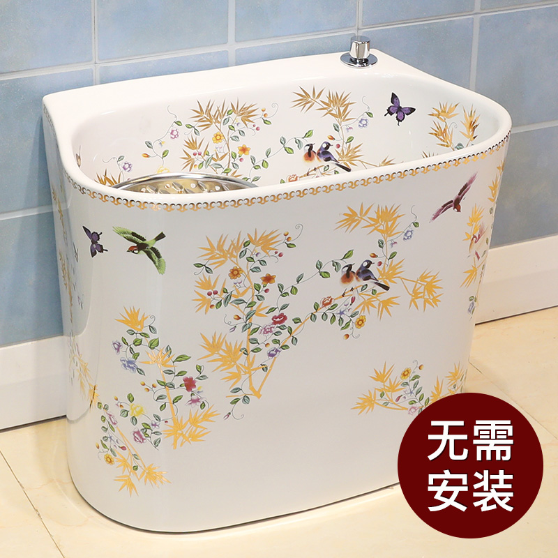M letters birds ceramic mop pool balcony mop pool mop pool wash to mop floor mop basin bathroom large double drive