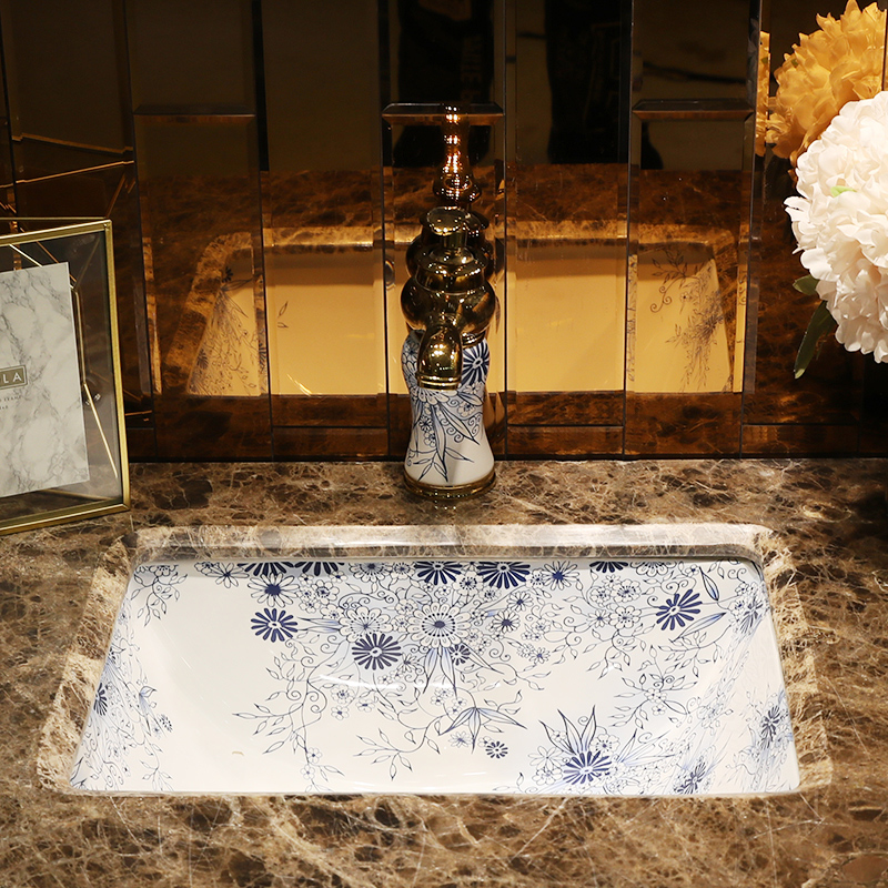 M letters birds undercounter lavabo that defend bath embedded basin bathroom basin square sinks ceramic household