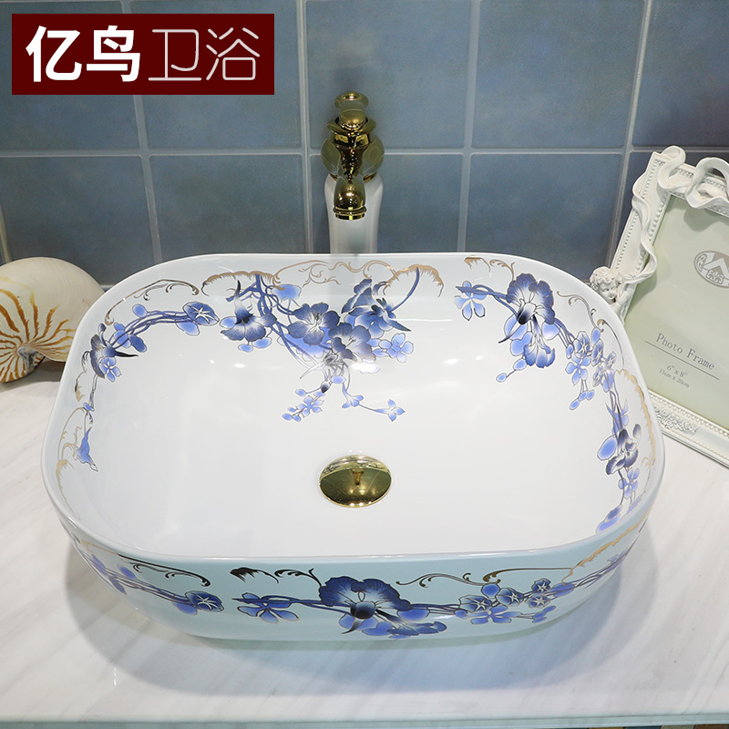 Stage basin to oval on the sink basin ceramic art basin bathroom wash basin