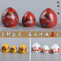 Jingdezhen thrush bird porcelain bowl thrush chicken heart Cup bird food Cup bird porcelain pot Cup one non-stick Cup