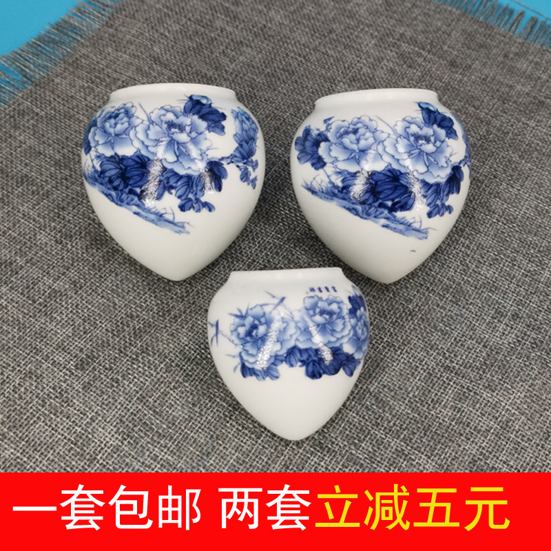 Jingdezhen Bird Bowl High white glazed eyebrow chicken chicken heart porcelain bowl water tank of Jingdezhen