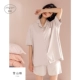 Jingyun đồ ngủ của phụ nữ mùa hè cotton cardigan đơn giản mặc nhà đơn giản các cặp đôi rộng rãi có thể mặc bộ quần áo hai mảnh cho nam giới - Cha mẹ và con