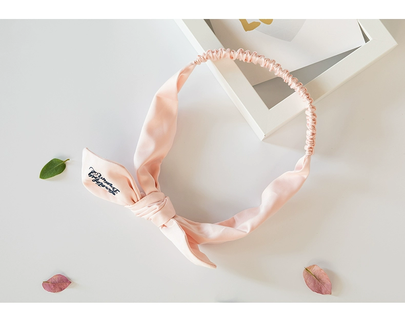 Jing Yun rửa mặt băng tóc rửa mặt trang điểm mặt nạ căng headband Hàn Quốc lụa lady headband mũ đỏ bộ mặc nhà