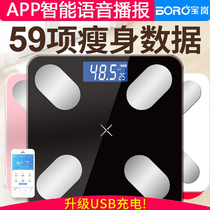 Intelligent electronic scale human body weight weighing household mobile phone Bluetooth APP intelligent physique analyzer adult female