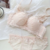 Кружевное нижнее белье, сексуальный бюстгальтер без косточек, бюстгальтер пуш-ап, милый комплект