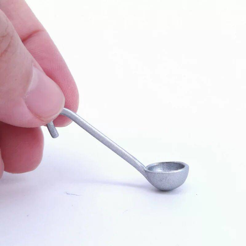 (Mini Round Hanging Spoon Model) Eva Eva House Accessories Dollhouse Kitchen Material Pocket Kitchen Hem
