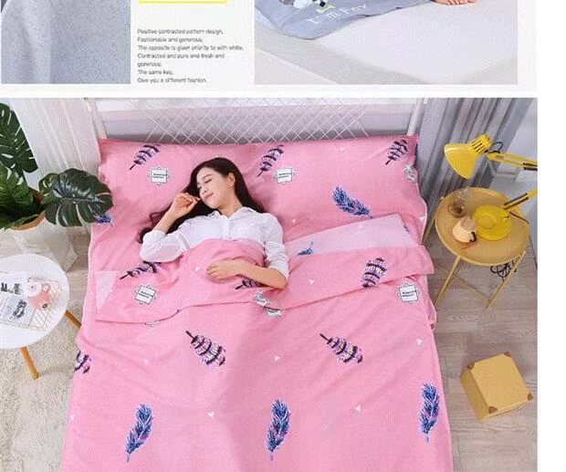 Du lịch cần thiết túi ngủ bẩn khách sạn khách sạn chăn ga khử mùi gia đình xe buýt siesta hành trình siêu nhẹ trẻ em - Túi ngủ túi ngủ cá mập