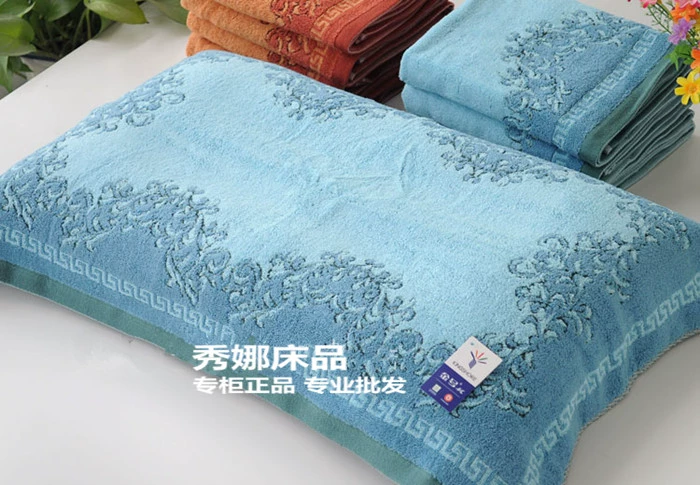 Double 11 ưu đãi đặc biệt Khăn gối vàng thật Chất liệu cotton nguyên chất dày và mềm mịn và thoải mái để tăng độ dày của gối Ý tưởng từ khóa