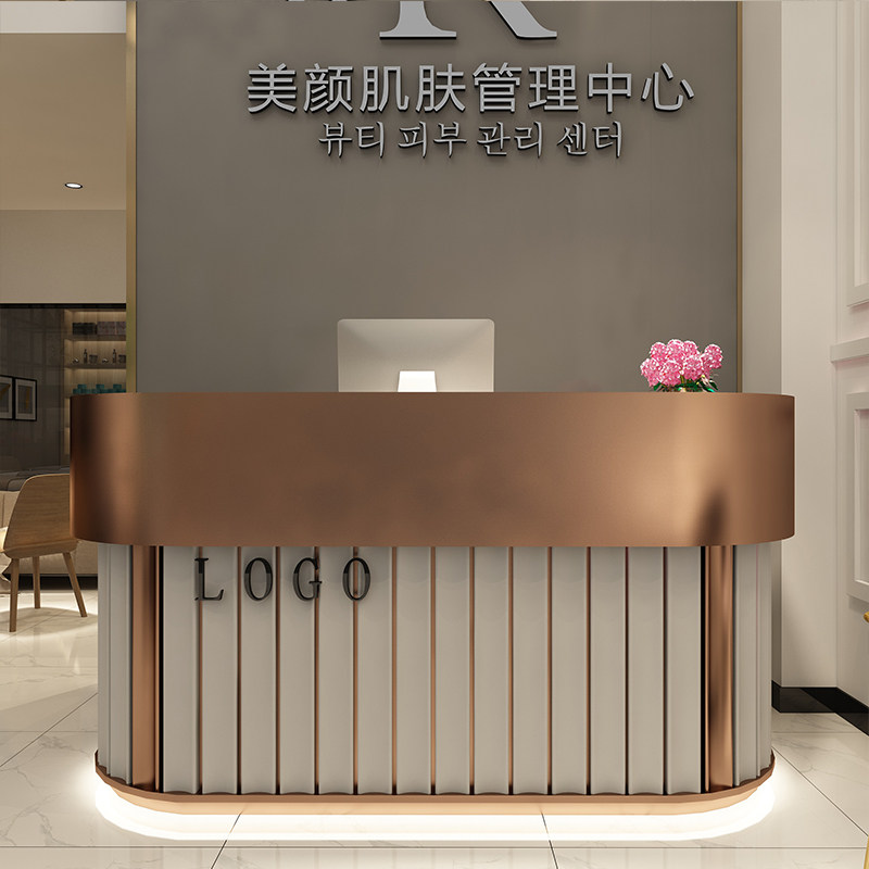 Simply modern nail beauty yoga clothing shop small cash collection desk reception desk reception desk
