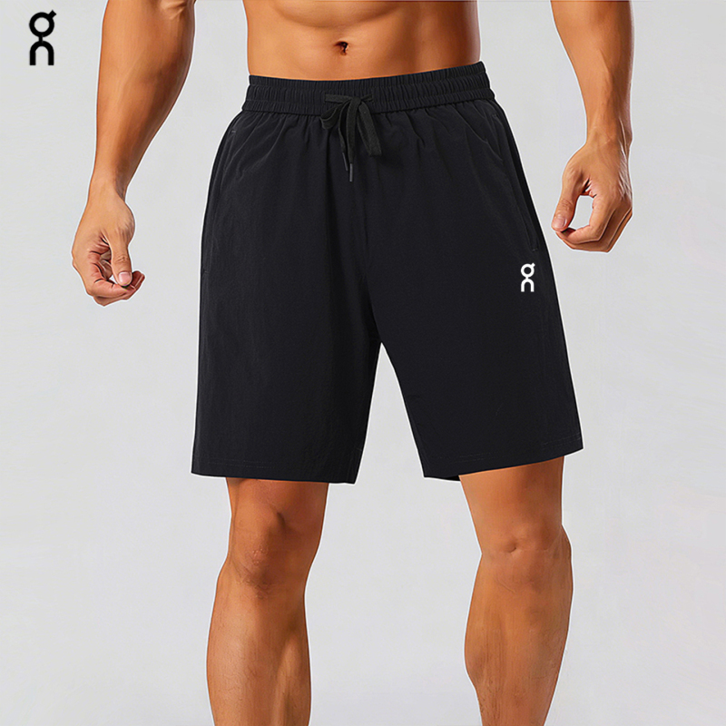 On Ewll Men's Sports Shorts Running Fitness Quick-Drying Breathable Loose Marathon Five-Point Pants Ice Silk Pants