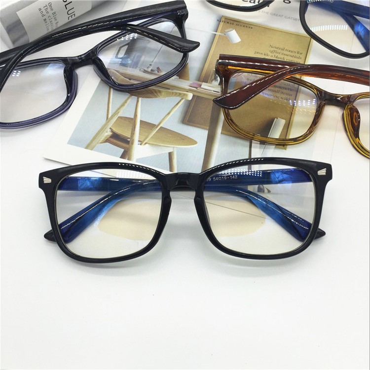 Kính retro mới khung sao nam mô hình khung lớn màu đen có thể được trang bị kính cận thị nữ mặt lớn khung kính đầy đủ mắt kính gucci