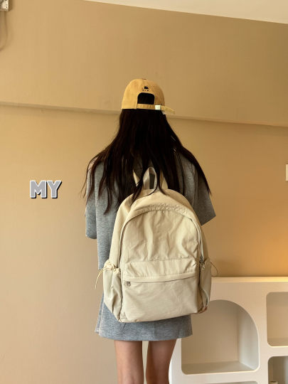 MY小众双肩包包大容量通勤包妈咪包大学生上课双肩背包轻便防水潮