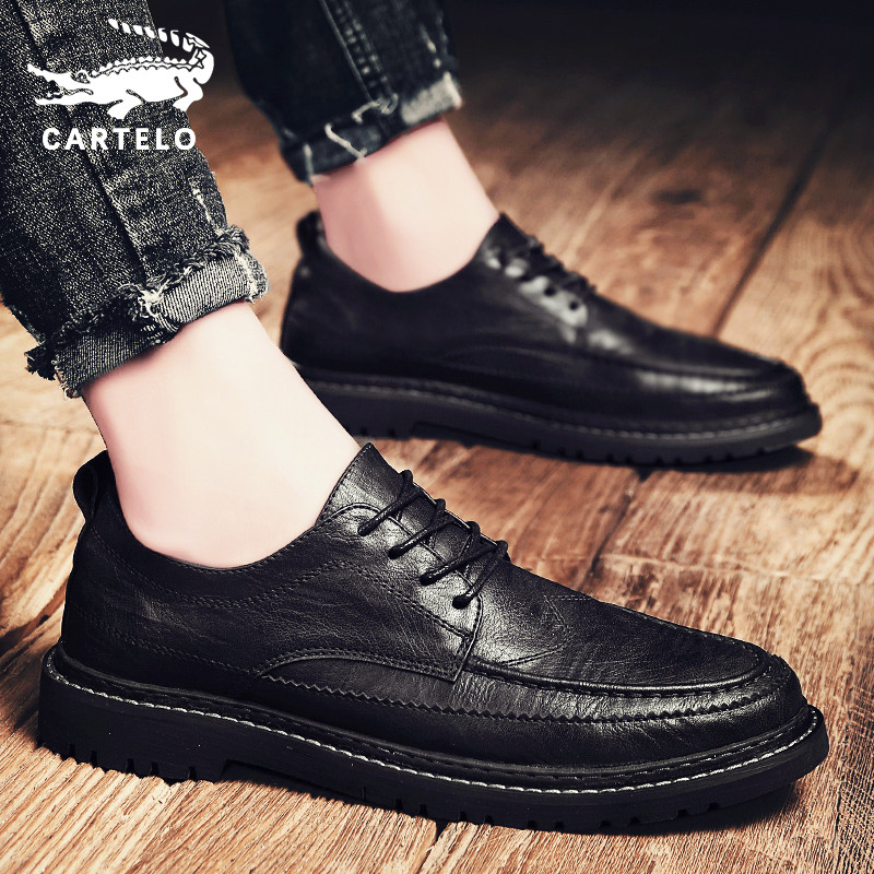 Crocodile Shoes Men's Shoes Fall 2022 New Genuine Leather Business Positive Dress Light Lavish Casual Leather Shoes Men Bean Bean Shoes