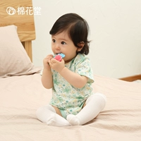 Cotton Hall Sơ sinh cho bé đan tay áo ngắn hình tam giác romper 2019 Mùa xuân và mùa hè Baby Cotton Bộ đồ ngủ một mảnh - Áo liền quần quần áo trẻ sơ sinh